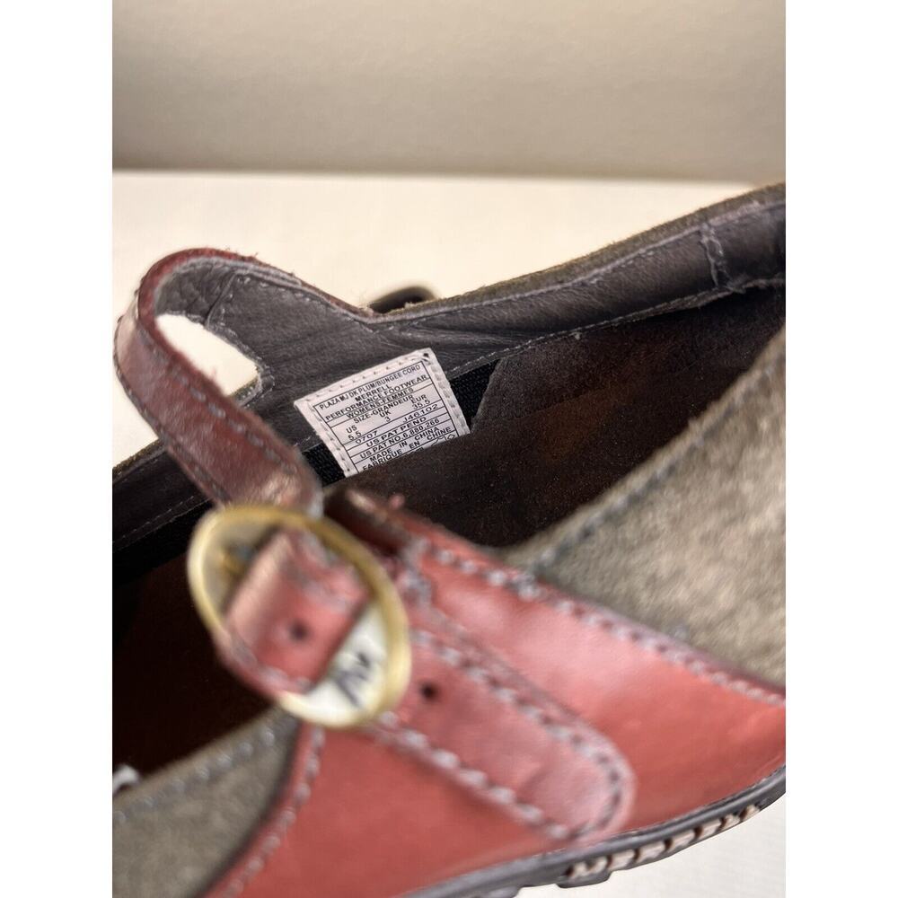 Merrell Womens Plaza Mary Jane 7.5 M Saddle Brown‎ Brick Suede Leather J46102 - Picture 7 of 11